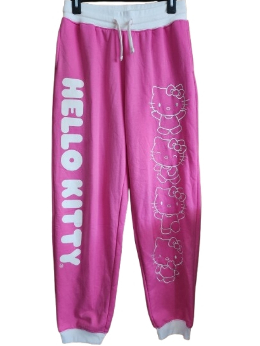 Hello Kitty-Cotton Blend Hot Pink SweatPants Size M